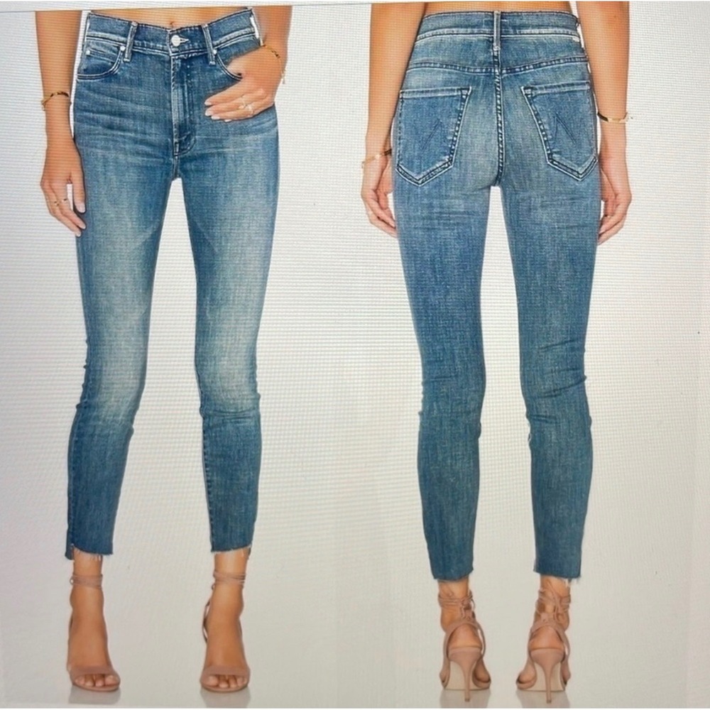 MOTHER Denim Stunner Zip Ankle Step Fray Size‎ 31